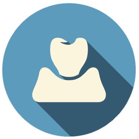 Treated tooth icon