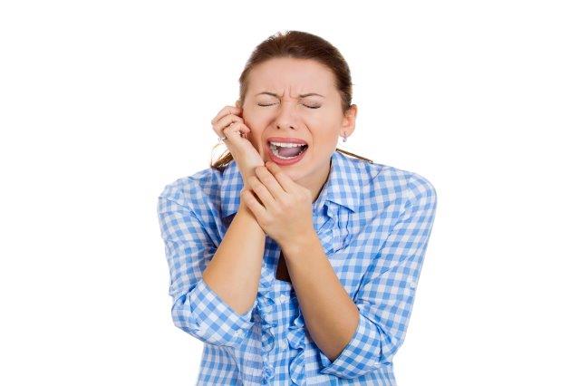 Pain caused by abscessed tooth